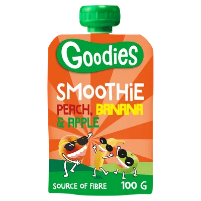 Goodies Knijpfruit Smoothie Perzik Banaan Stazak 100 g