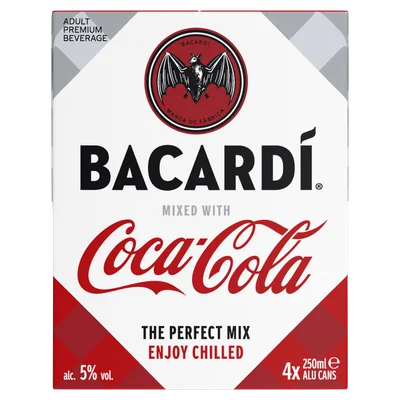 Bacardi Coca-Cola 4-pack Krimp 4 st