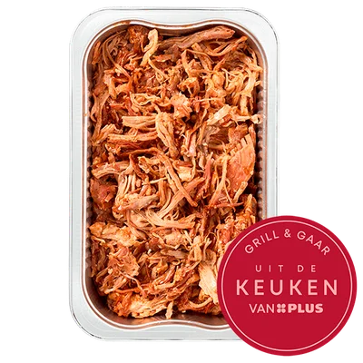 Uit de keuken van PLUS Pulled pork 220 gram