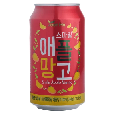 Korean Lemonade Smile Apple Mango Blik 340 ml