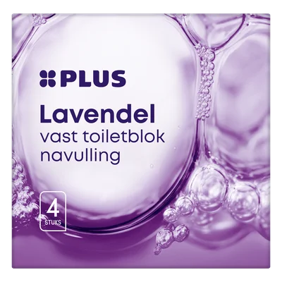 PLUS Toiletblok vast Lavendel navul Stuk 4 st