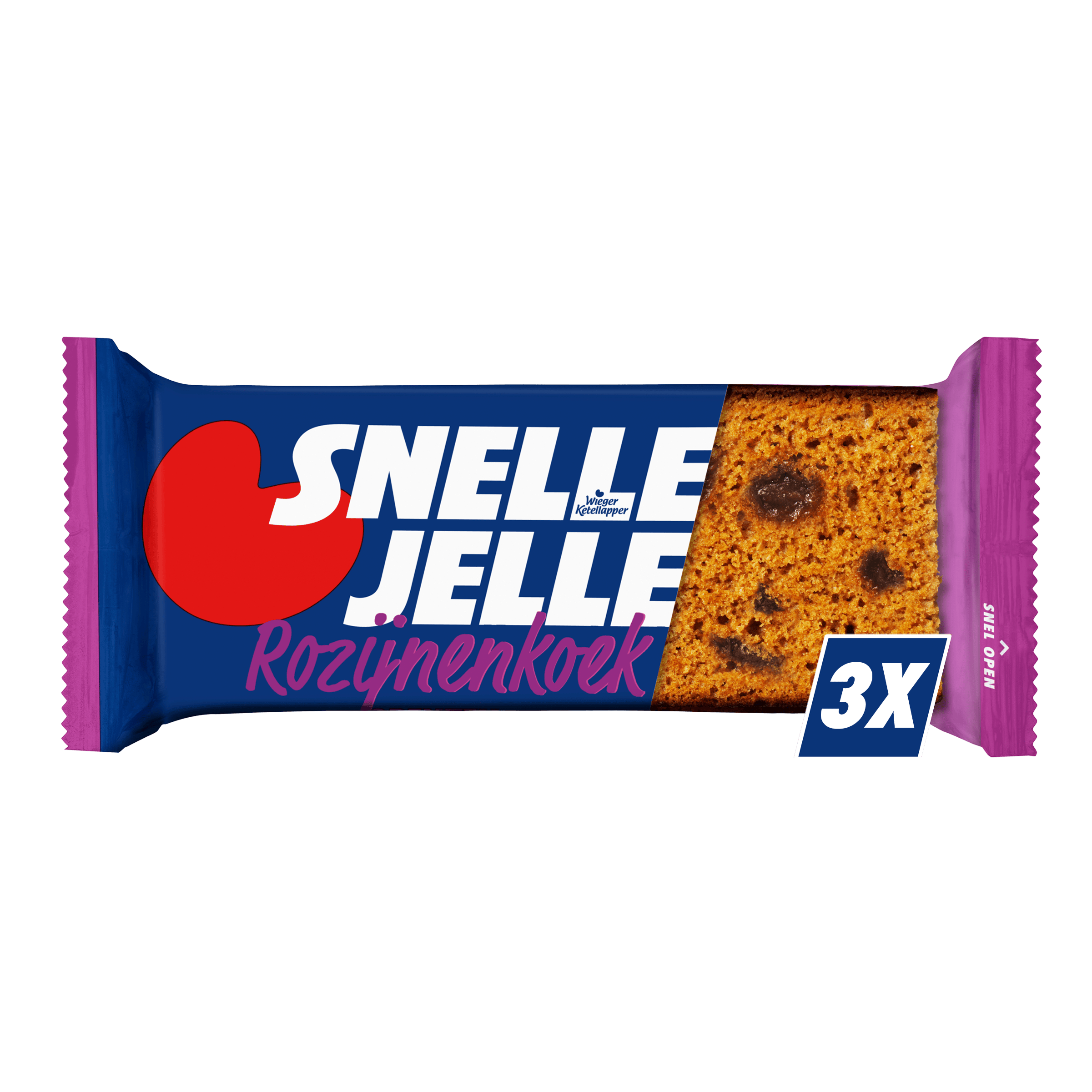Snelle Jelle Kruidkoek Rozijn 3 pk Set 195 g