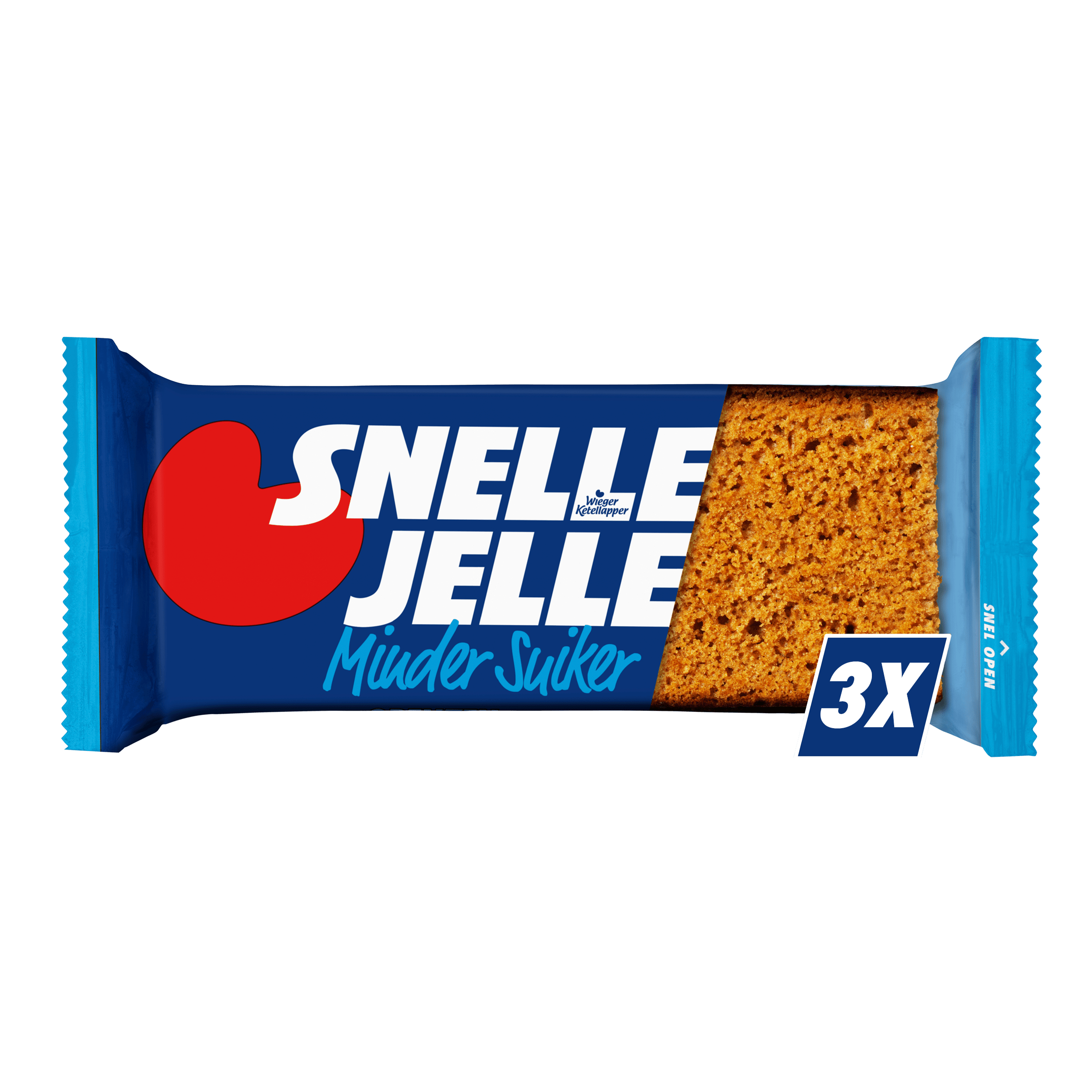 Snelle Jelle Kruidkoek minder suiker 3pk Set 150 g