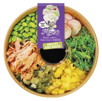 Mama's Maaltijden Poké bowl zalm Bakje 400 g