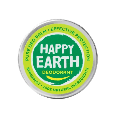 Happy Earth 100% Natuurlijke Deo Balm Bergamot Blik 45 g