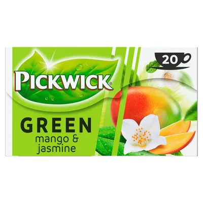 Pickwick Mango &amp; jasmine groene thee Doos 20 st