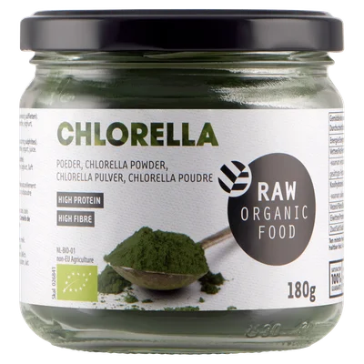 Raw Organic Food Chlorellapoeder bio Pot 180 g