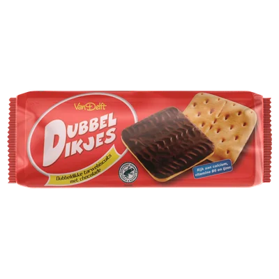 Van Delft Dubbeldikjes puur Wikkel 295 g