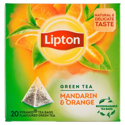 Lipton Groene Thee Mandarin Orange Doos 20 st