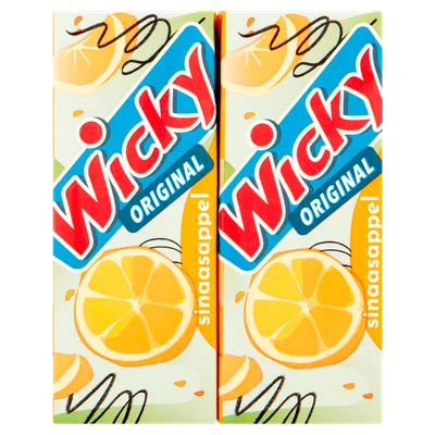 Wicky Original sinaasappel 6-pack Set 1200 ml