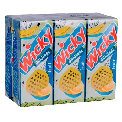 Wicky Original fruit 6-pack Set 1200 ml