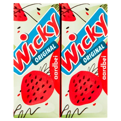 Wicky Original aardbei 6-pack Set 1200 ml