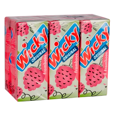 Wicky Original framboos 6-pack Set 1200 ml