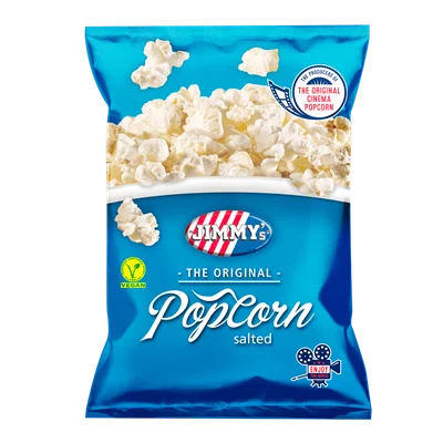 Jimmy's Popcorn original salt Zak 80 g