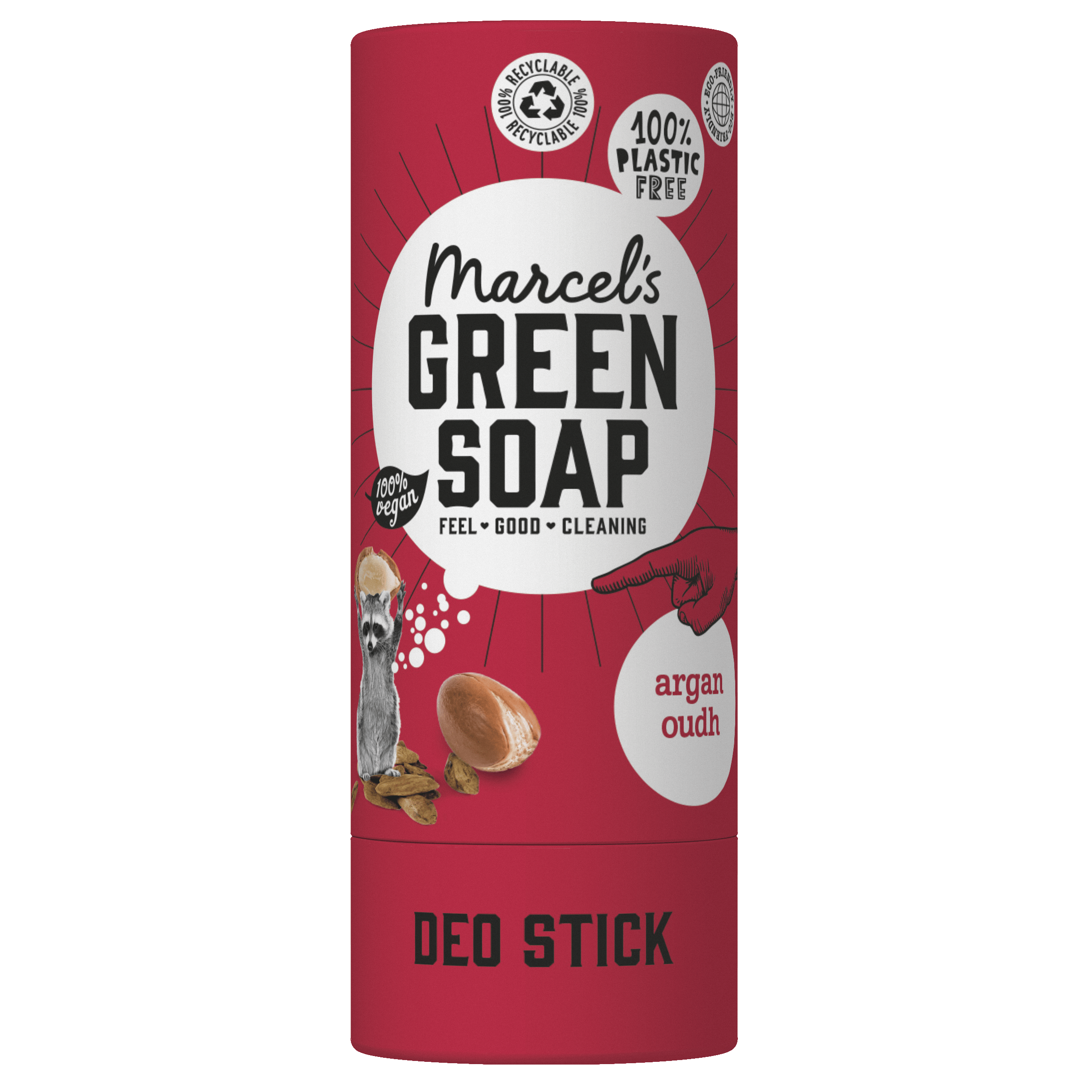 Marcel's Green Soap Deo stick Argan oudh Stuk 40 g