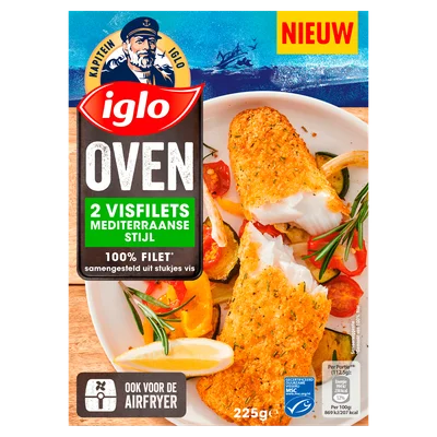 Iglo Oven Visfilet Doos 225 g