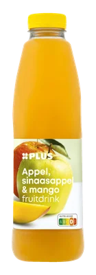 PLUS Fruitdrink Appel sinaasappel &amp; mango Fles 1000 ml