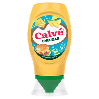 Calvé Snacksaus cheddar Fles 250 g