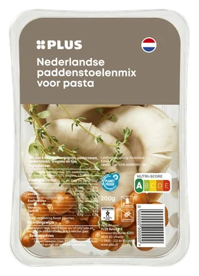 PLUS Pasta paddestoelenmix Schaal 200 g