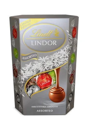Lindt Lindor Cornet Silver Doos 200 g