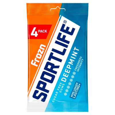 Sportlife Frozn Deepmint Kauwgom Suikervrij Zak 4 st