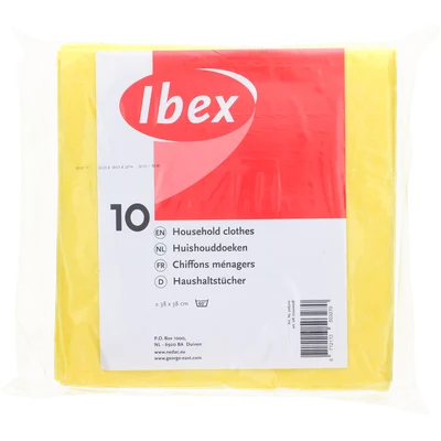 Ibex Huishouddoekjes Geel Zak 1 st