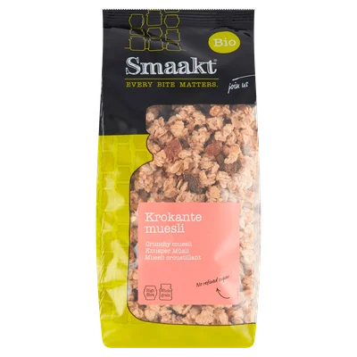 Smaakt Krokante muesli bio Zak 450 g