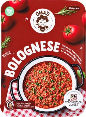 Oma's Bolognesesaus Bakje 350 g