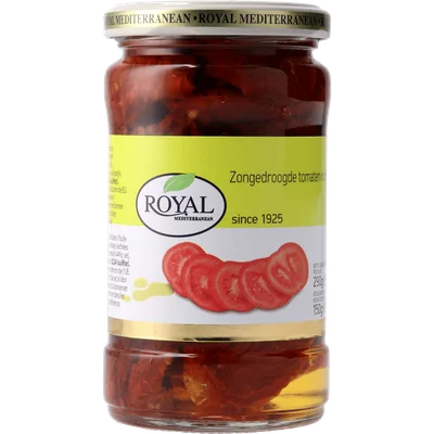 Royal zongedroogde tomaten in olie Pot 285 g