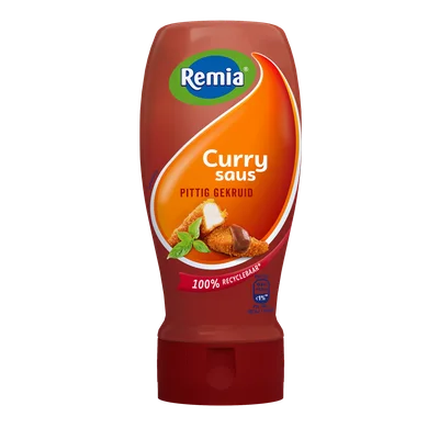 Remia Curry Topdown mini Fles 300 ml