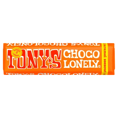 Tony's Chocolonely Chocoladereep Melk karamel zeezout Wikkel 47 g