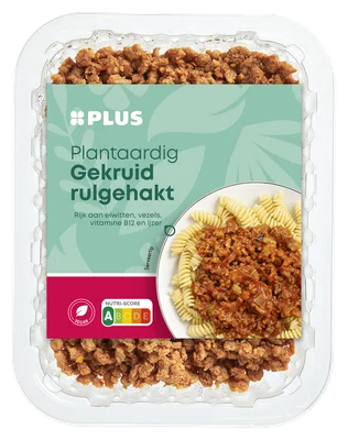 PLUS Plantaardig gekruid rulgehakt Tray 180 g
