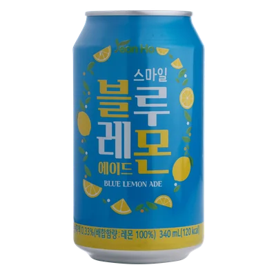 Korean Lemonade Smile Blue Lemon Ade Blik 340 ml