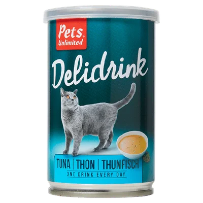 Pets Unlimited Delidrink tonijn Blister 135 g