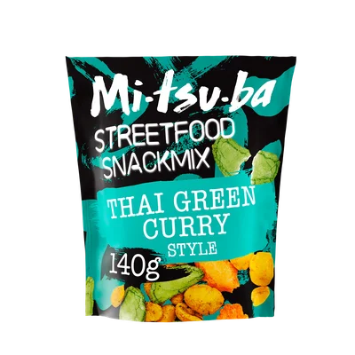 Mitsuba Street food snackmix thai green curry Zakje 140 g