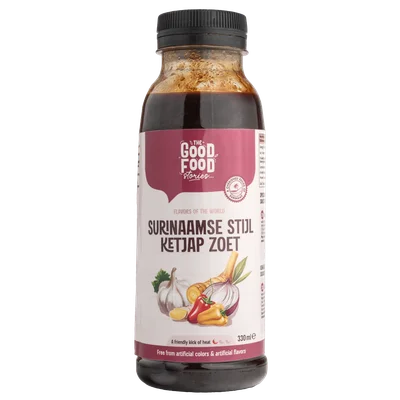 The GoodFood Stories Gekruide Ketjap Zoet Fles 330 g