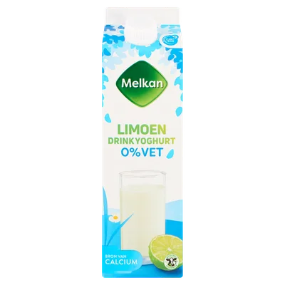 Melkan Drink 0% vet limoen