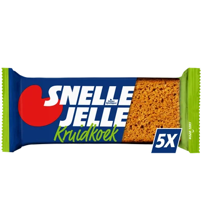 Snelle Jelle Krachtige kruidkoek naturel 5-pack