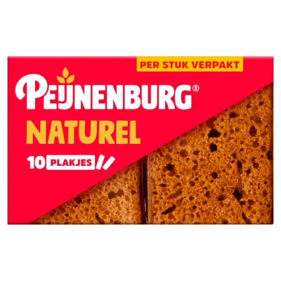 Peijnenburg Ontbijtkoek Naturel Portieverpakking