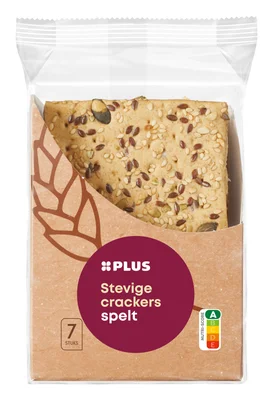 PLUS Stevige Crackers Spelt