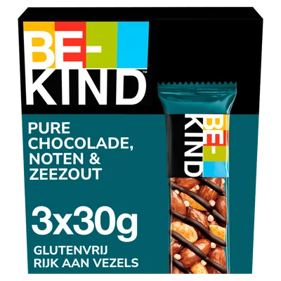 BeKind Notenrepen glutenvrij chocolade zout