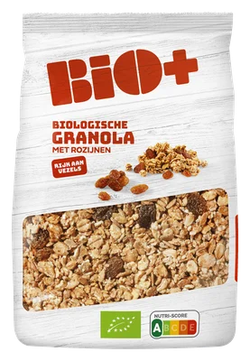 BIO+ Granola volkoren + rozijnen