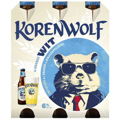 Korenwolf wit 6%