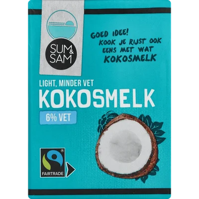 Sum en Sam Kokosmelk 6% vet