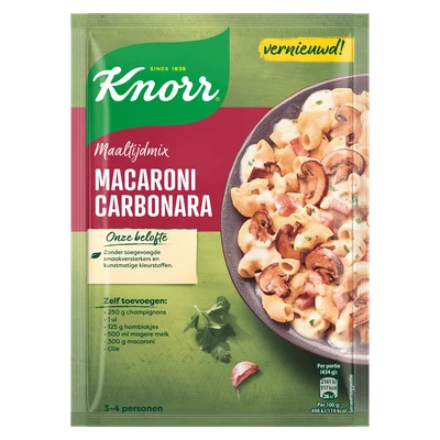 Knorr Mix voor Macaroni Carbonara
