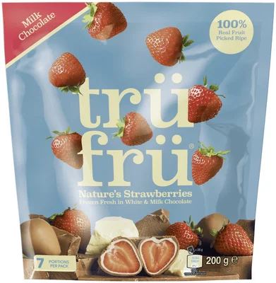 Trüfrü Aardbei melkchocolade