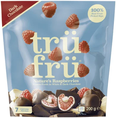 Trüfrü Framboos pure chocolade