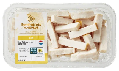 PLUS Boerentrots Gerookte kipfiletreepjes