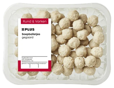PLUS Gegaarde soepballetjes