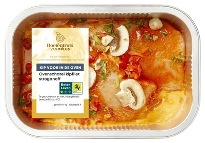 PLUS Boerentrots Ovenschotel Kipfilet stroganoff